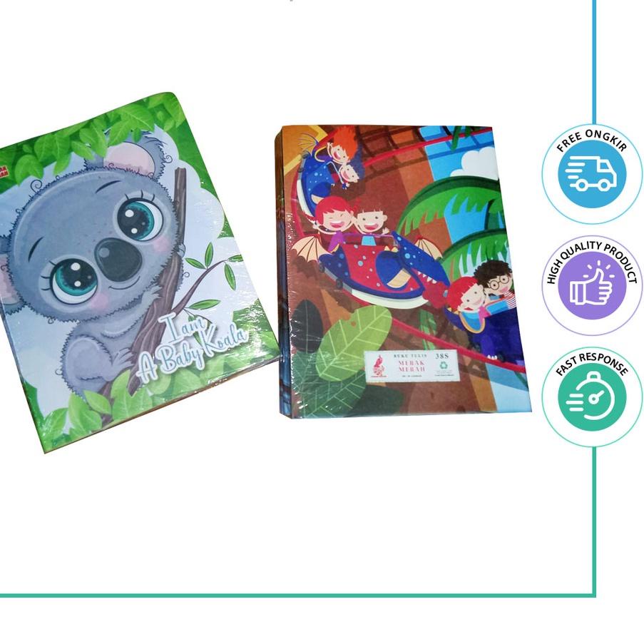 

Terjangkau - 10 pcs Buku Tulis Merak Merah 38 Lembar 1 pack ~