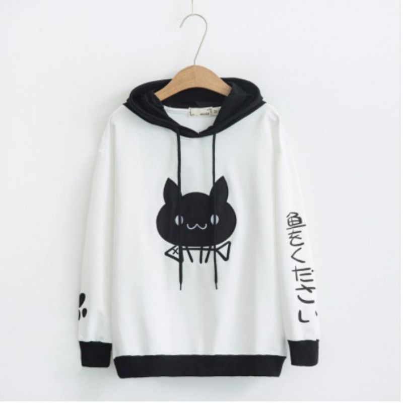 JAKET HOODIE BIG SIZE WANITA XL XXL XXXL XXXXL XXXXXL XXXXXXL UKURAN JUMBO ANIME KUCING