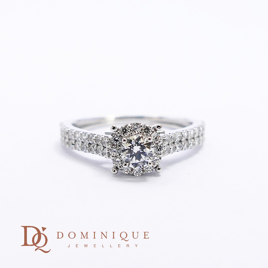 

Dominique Jewellery- Cincin Solitaire 75% SNI DQC 1811