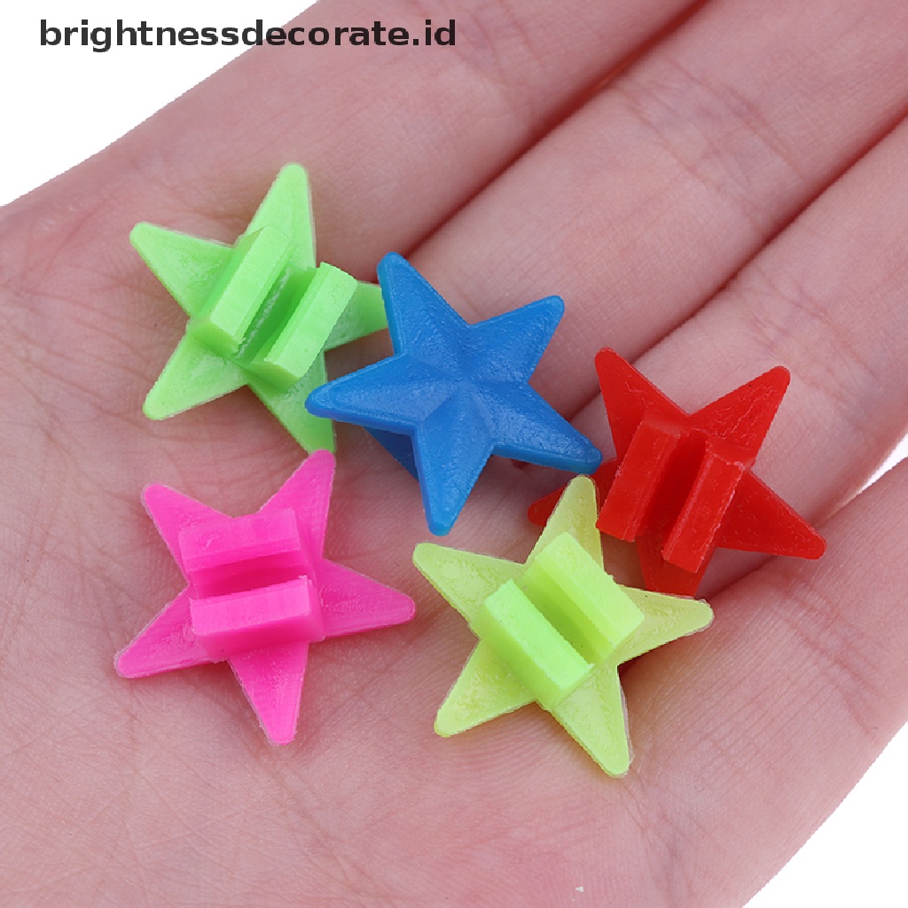 [birth] 36 Pcs Bicycle Bike Wheel Spoke Plastic Star Children Clip Colored Decoration [ID]