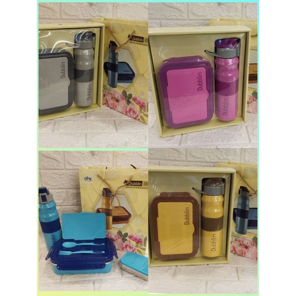 

SOUVERNIR HADIAH SET LUNCH BOX GIFT SET FIRST LOVE