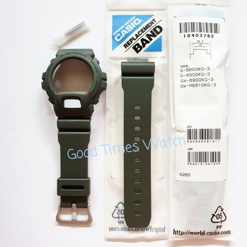 PAKET STRAP BEZEL G-SHOCK G-6900KG-3 G 6900KG GW 6900KG G 6900 Casio Original