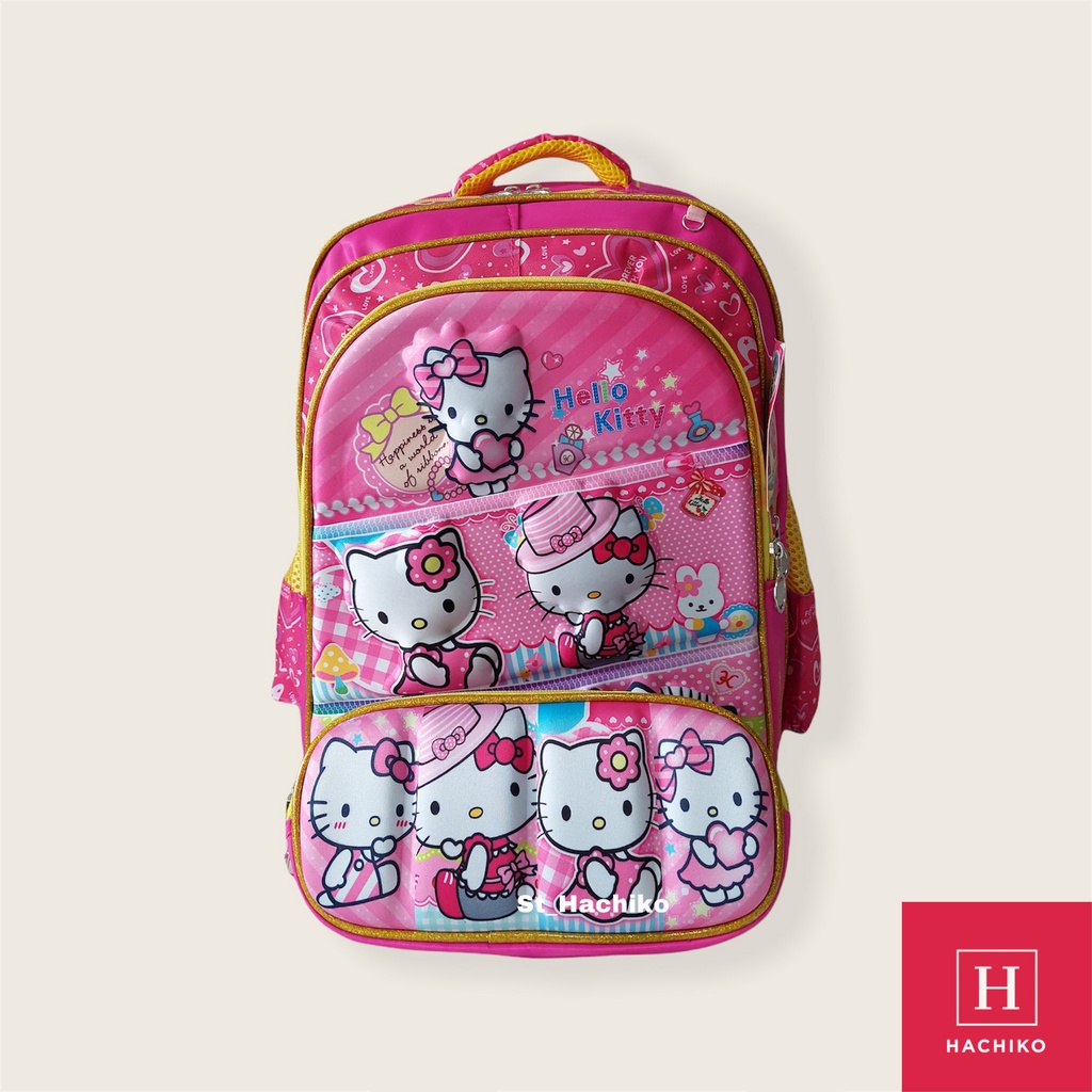 Tas Ransel Anak Cewe Merek Alto Model Hello Kitty | Tas Sekolah Anak TK/SD | Tas Anak Warna Pink | T