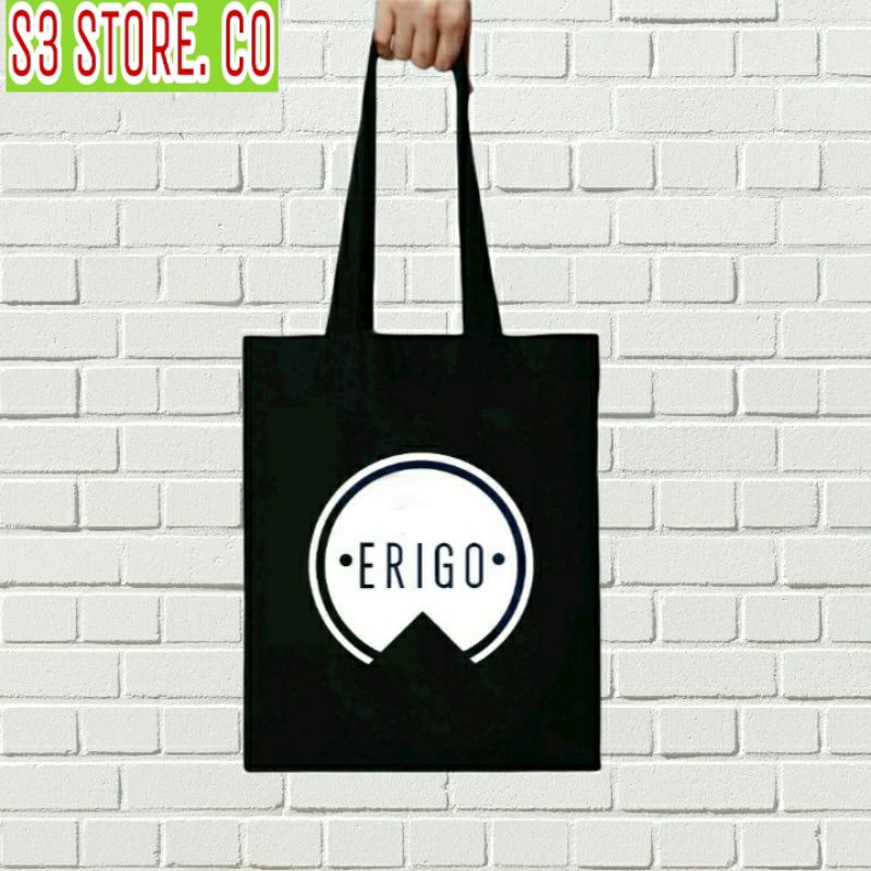 TOTE BAG ERIGO BRAND MERK tas jinjing RESLETING sling bag Totebag pria wanita kanvas katun best sell