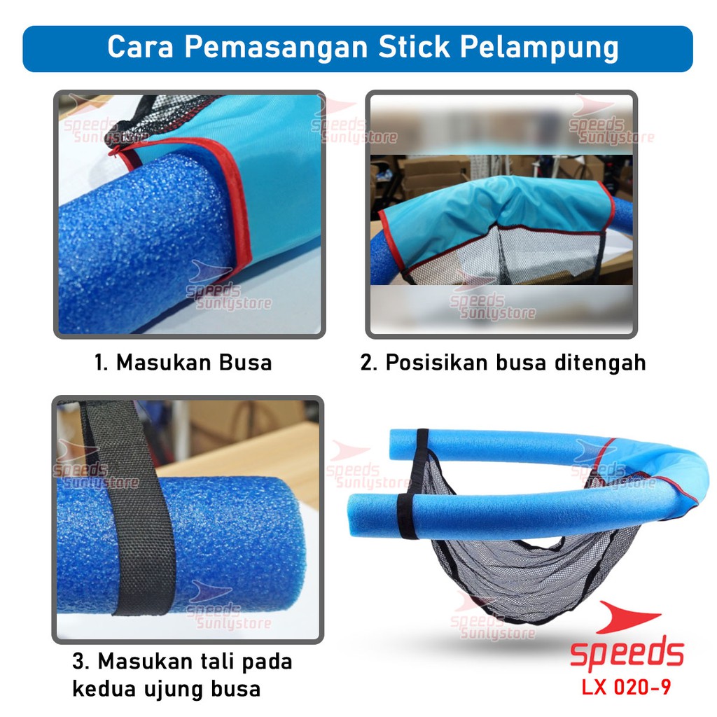 Pelampung Stick Dewasa dan Anak, Bisa jadi kursi, Bahan bagus, Pelampung Pinggang Life Vest SPEEDS 020-09