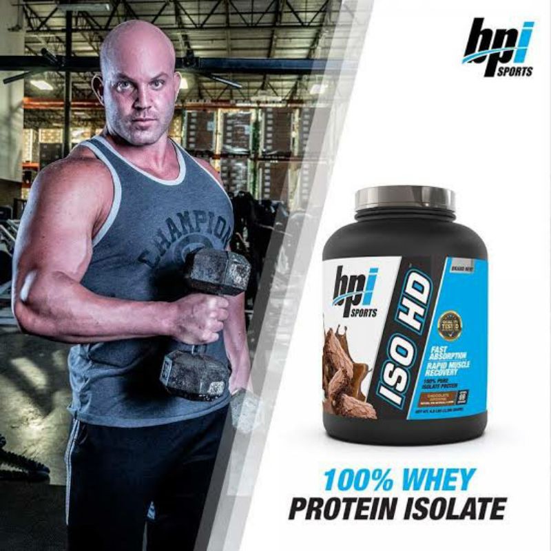 BPI ISO HD WHEY PROTEIN ISOLATE 5 LBS PLUS BCAA SUPLEMEN GYM KESEHATAN MAKANAN TINGGI PROTEIN BPOM