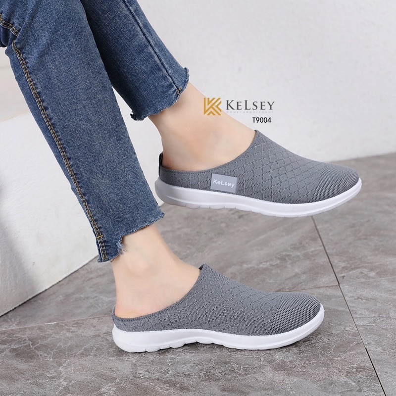 (GRATIS ALAS KAKI) NICOLE SANDAL FLAT WANITA KELSEY T9004 SANDAL SELOP FLYKNIT