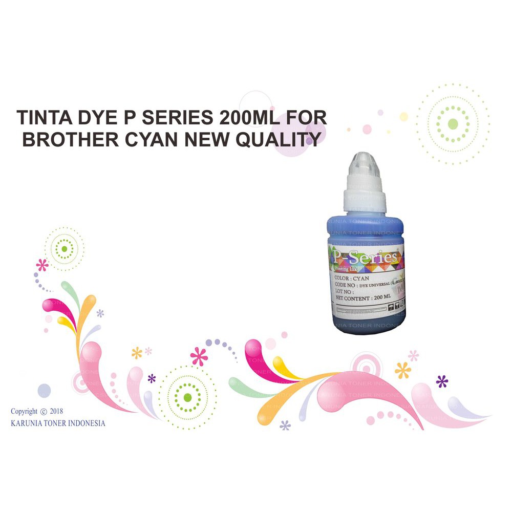 

TINTA DYE P SERIES 200ML FOR CYAN NEW QUALITYb