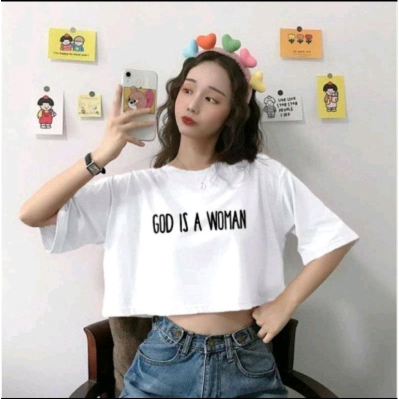 CROP TOP /TSHIRT CROP TOP OVERSIZE WANITA PREMIUM