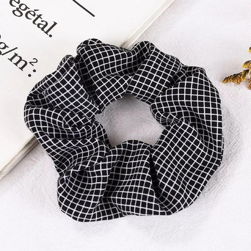 NomiYumi - Ikat Rambut Karet Scruncies Scrunchy Srunchie Pita Aksesoris Hijab Wanita Korea Simple-01