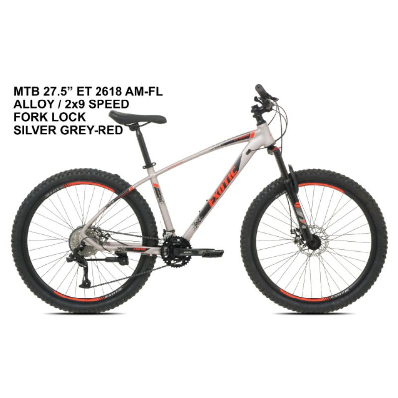 Sepeda MTB Alloy Exotic 27,5 ET 2618 AM FL / Sepeda Gunung Alloy 27,5 Exotic 2618 AM FL
