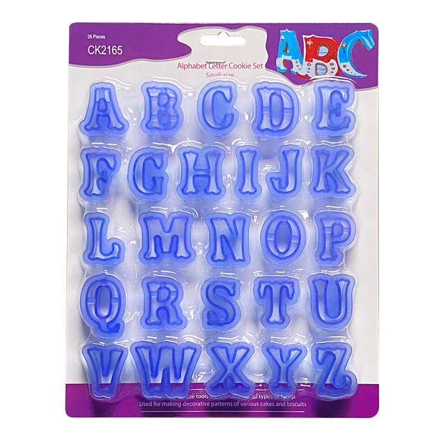 Cookie Cutter Fondant Alphabet Cetakan Cake Kue  Biskuit Abjad Huruf