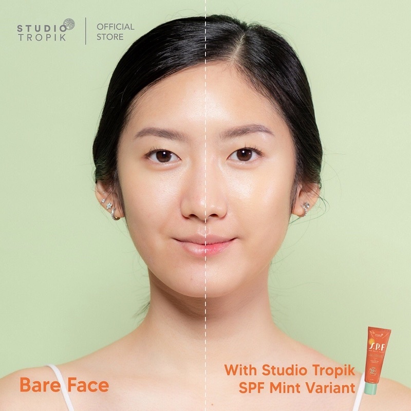 Studio Topik SPF Skin Pretty Filter Sunscreen SPF 50+ PA++ - PEACH DAN MINT SUNSCREEN STUDIO TROPIK