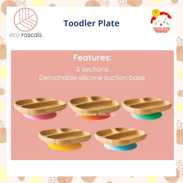 Ecorascals Bamboo Toddler Plate