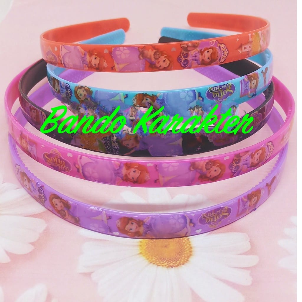 Bando Anak / Bando Karakter Anak KECIL / Bando Plastik gepeng kecil