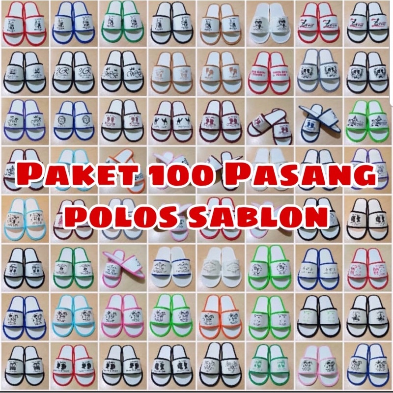 (COD) SANDAL HOTEL 100 PASANG