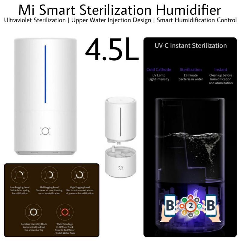 MIJIA SMART HUMIDIFIER UV-C 4.5L STERILIZATION ANTIBACTERIAL