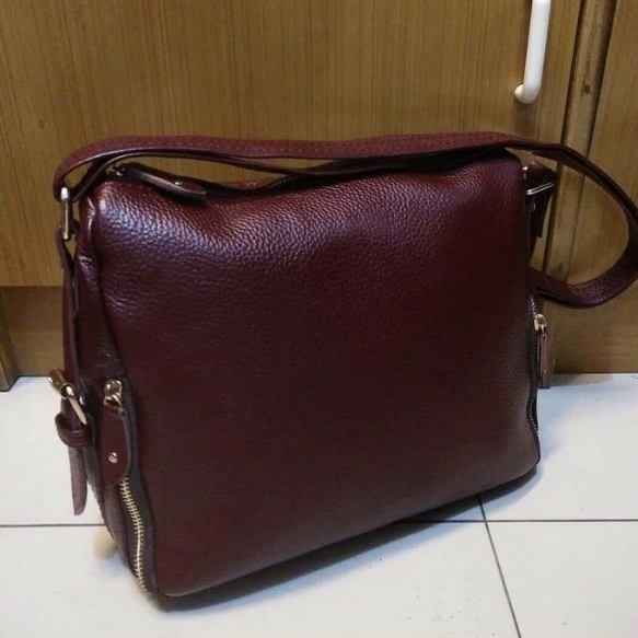 tas wanita kulit sapi asli papirut garut S