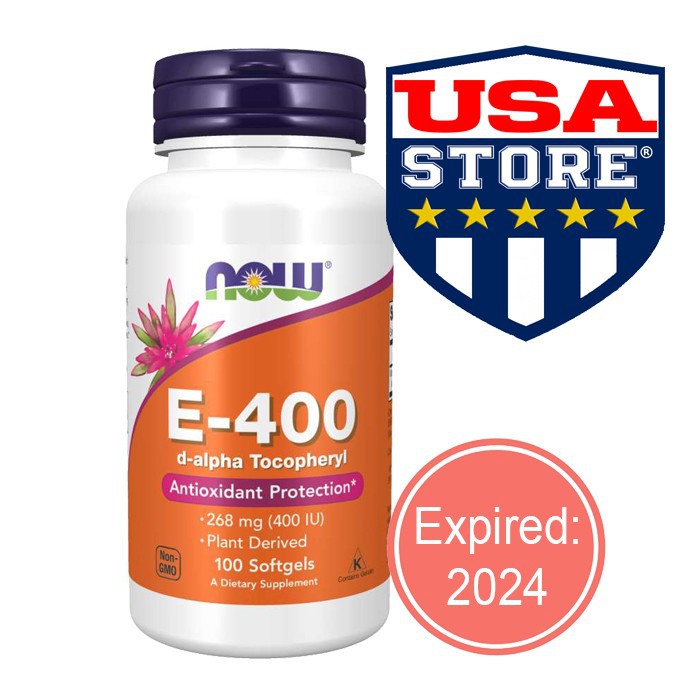 CO03 Now Foods E-400 IU Natural Mixed Vitamin Vit E 400IU Food