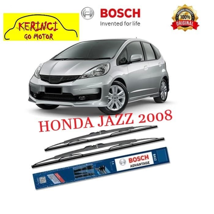 WIPER HONDA JAZZ 2008 BOSCH ADVANTAGE 26&quot; &amp; 14&quot; SEPASANG - WIPER JAZZ