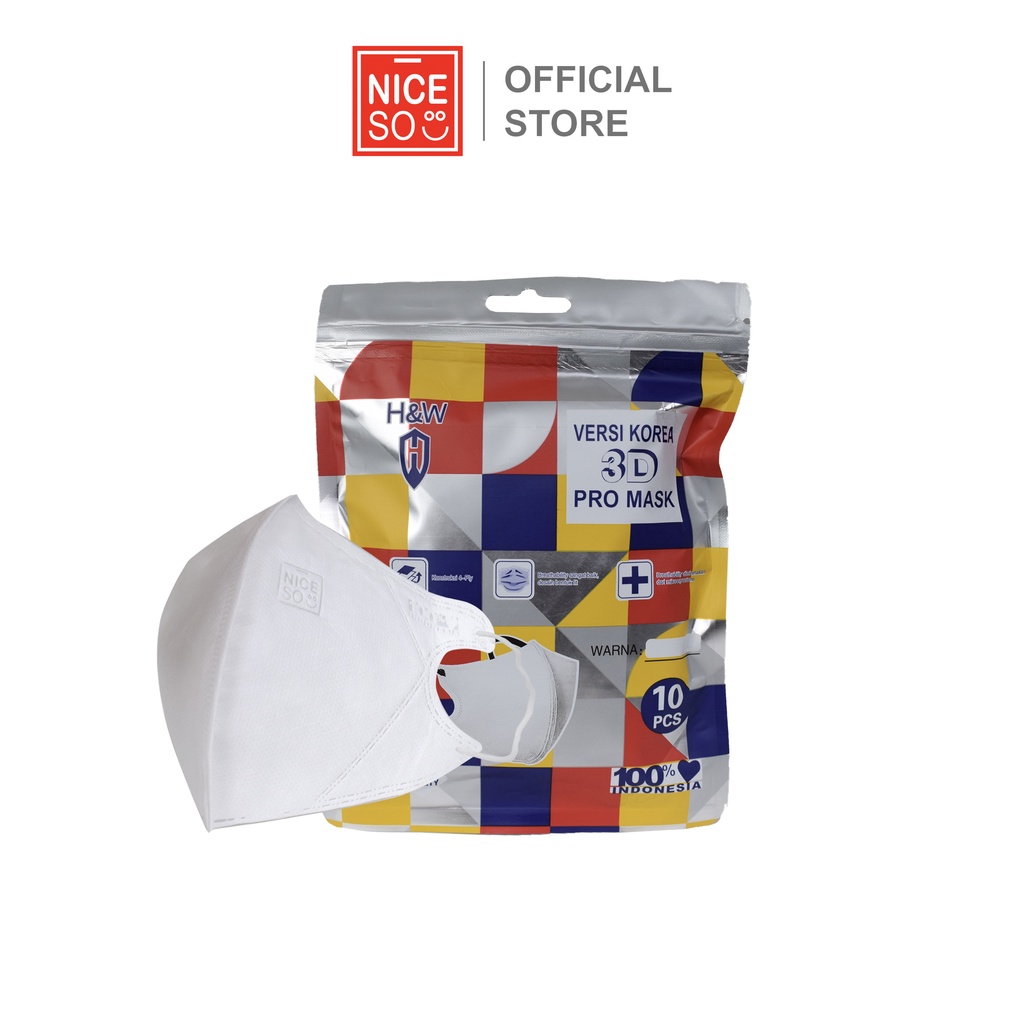 Masker 4Ply Duckbill Korea @10 NICESO