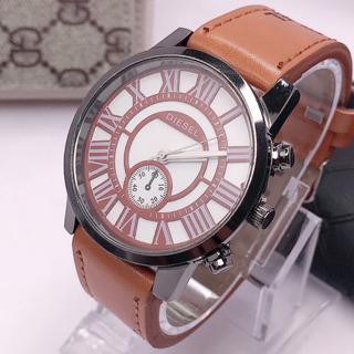 [READY STOCK] JAM TANGAN PRIA KULIT MURAH COWOK FASHION READY STOCK COUPLE IMPORT KOREAN WATCH  M27