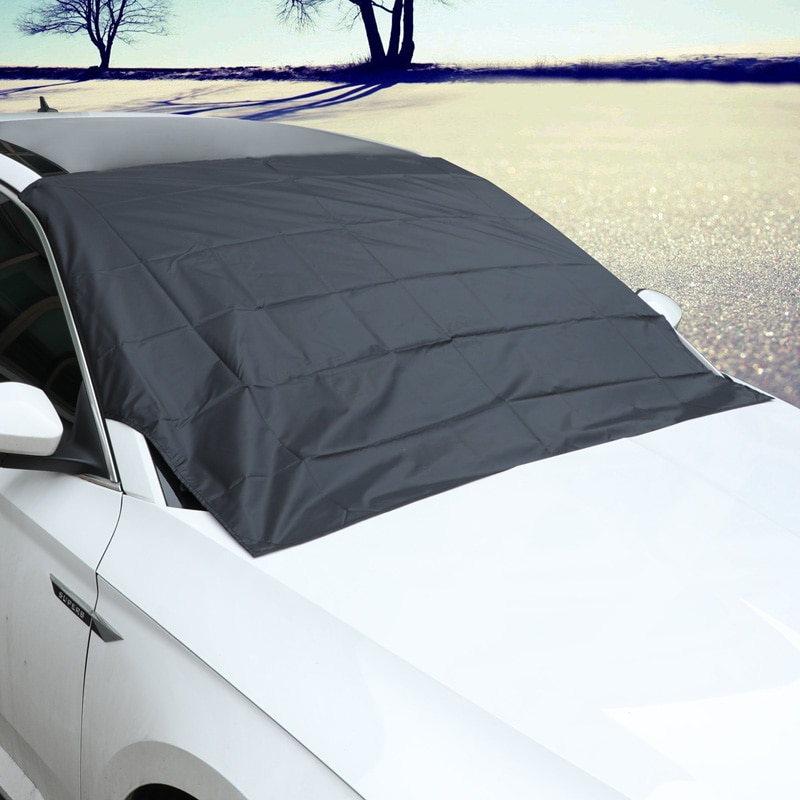 Stylish Car Sun Shade Foldable Strong Magnetic Kerai Mobil Untuk Kaca Depan Tahan Air Penutup Pelindung Debu Musim Dingin Penutup Jendela Depan Mobil Car Cover UV Protection