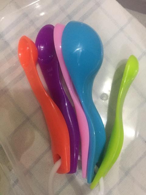 Sendok Takar Ukur Timbangan Kue Bumbu Bubuk Susu 1 Set 5 Pcs