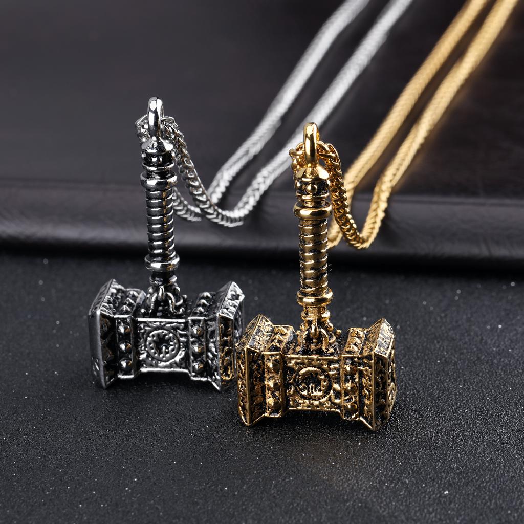 OLEVS Kalung Rantai doomhammer Titanium Warna  Gold 