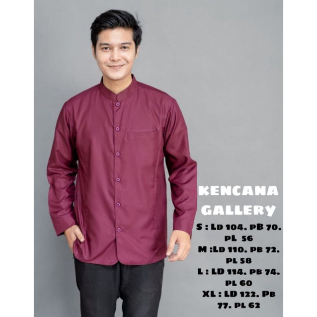 Baju Koko Pria Dewasa Lengan Panjang. Koko Semi Jas