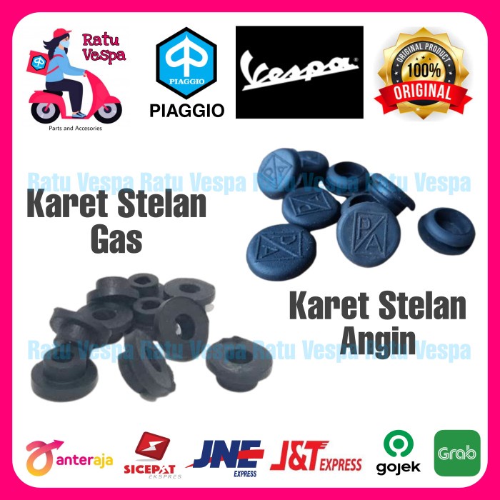 Karet Stelan Gas dan Angin Vespa Super,Sprint,PX,Spartan,PS,Excel - Angin