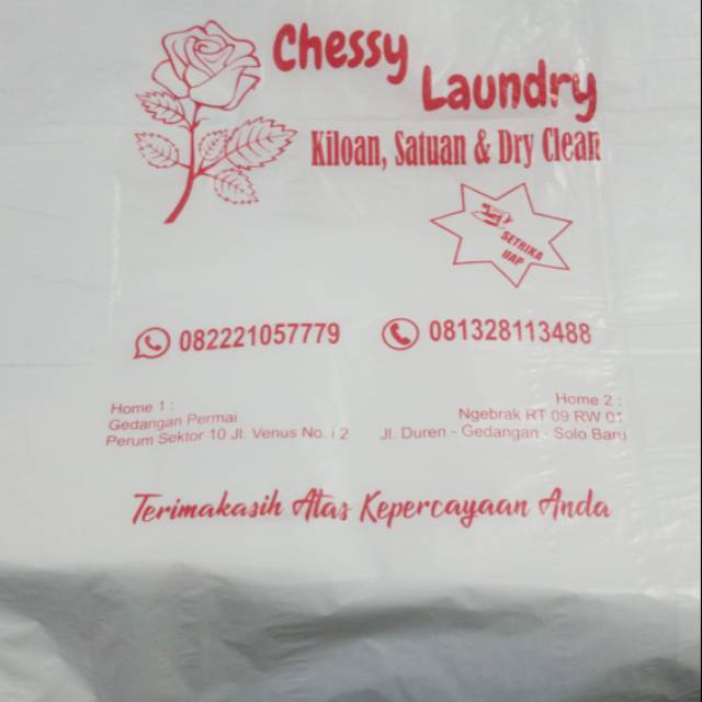 Kantong Sablon Plastik Packing Olshop Kresek Ukuran Jumbo Free Design