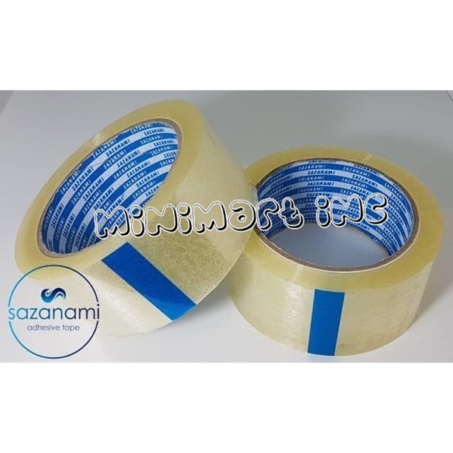 

Isolasi / Lakban Bening Sazanami Ukuran 2inch 90Yard
