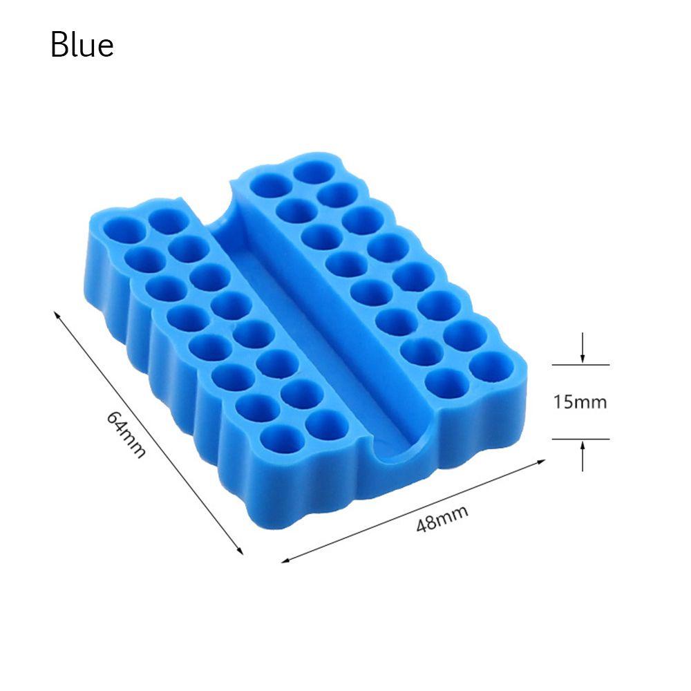 Solighter Screwdriver Bit Holder 6per12/32lubang Power Accessories Rack Kit Penyimpanan Kepala Obeng