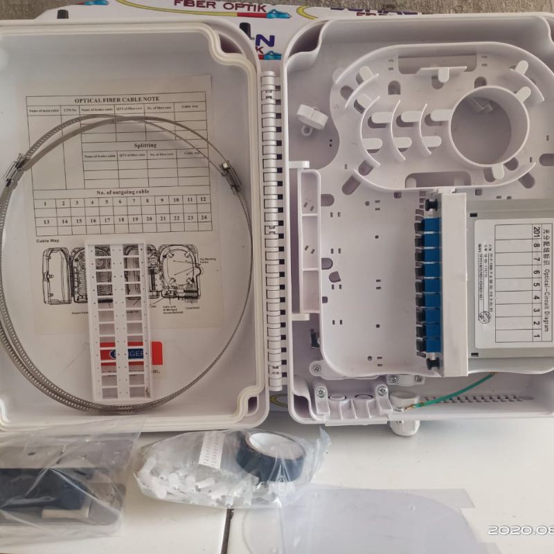 odp 24 core lengkap box spliter 1:8 SC UPC/odp 24core lengkap spliter box 1:8 SC UPC