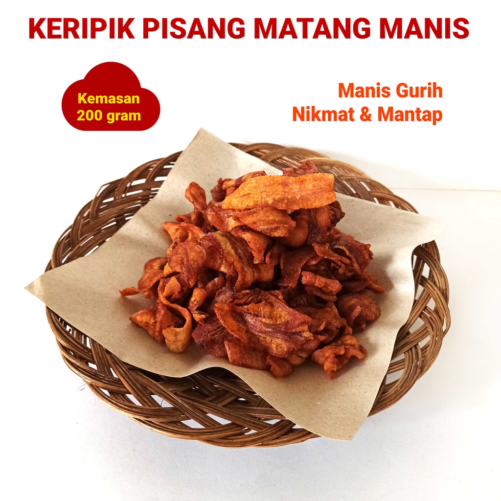 

KERIPIK PISANG MATANG | PISANG SALE KERING MANIS | BANANA MANIS WARNA COKLAT ALAMI ASLI BANYUMAS Kemasan 150 gram