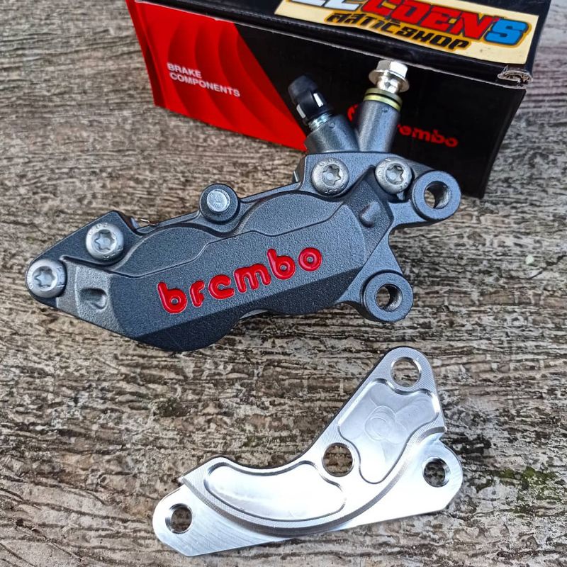Kaliper Brembo Big 4p grey Axial breket shock Standar MIO disc 220mm