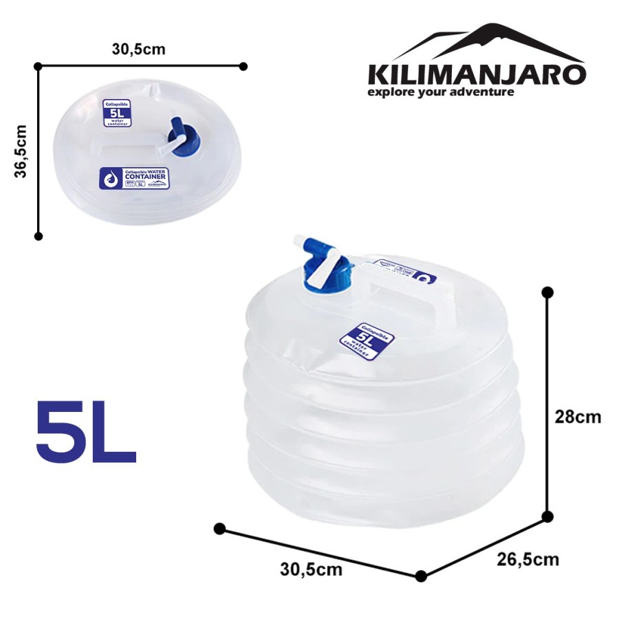 Jerigen Lipat Kilimanjaro 5 Liter - Jerigen Portable - Portable Water 5L