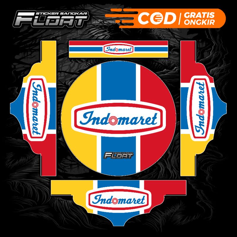 [COD] STIKER DECAL SANGKAR TEBOK LOVEBIRD PVC