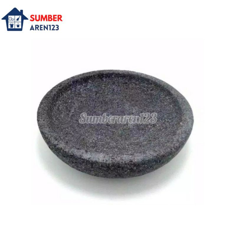 Cobek  Batu Ulekan Batu Gunung 100% Asli Ukuran16,18,20