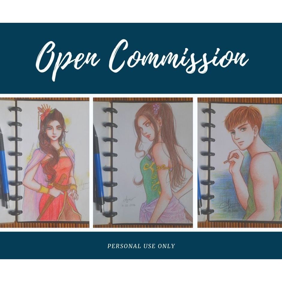 [ OPEN COMMISSION ] A5 jasa gambar OC fanart anime manga webtoon art by dyan_akai