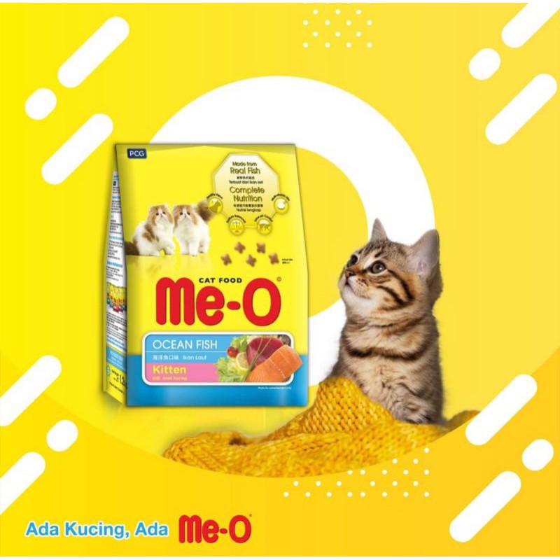 Me-O Fresh Pack 1.1kg Kitten Ocean Fish Makanan Kucing Kering Meo 1.1 kg