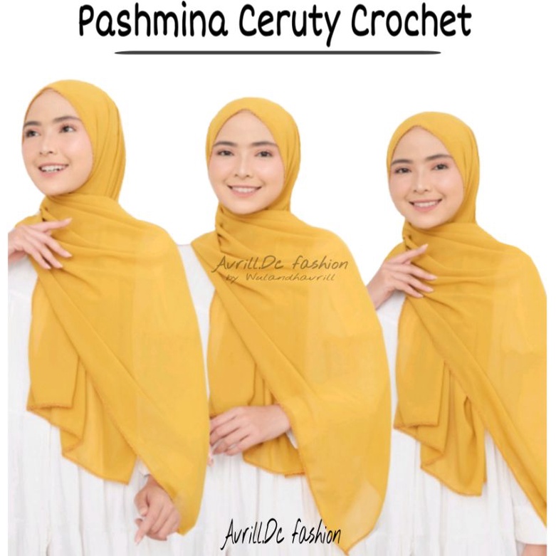 Pashmina Ceruty Crochet