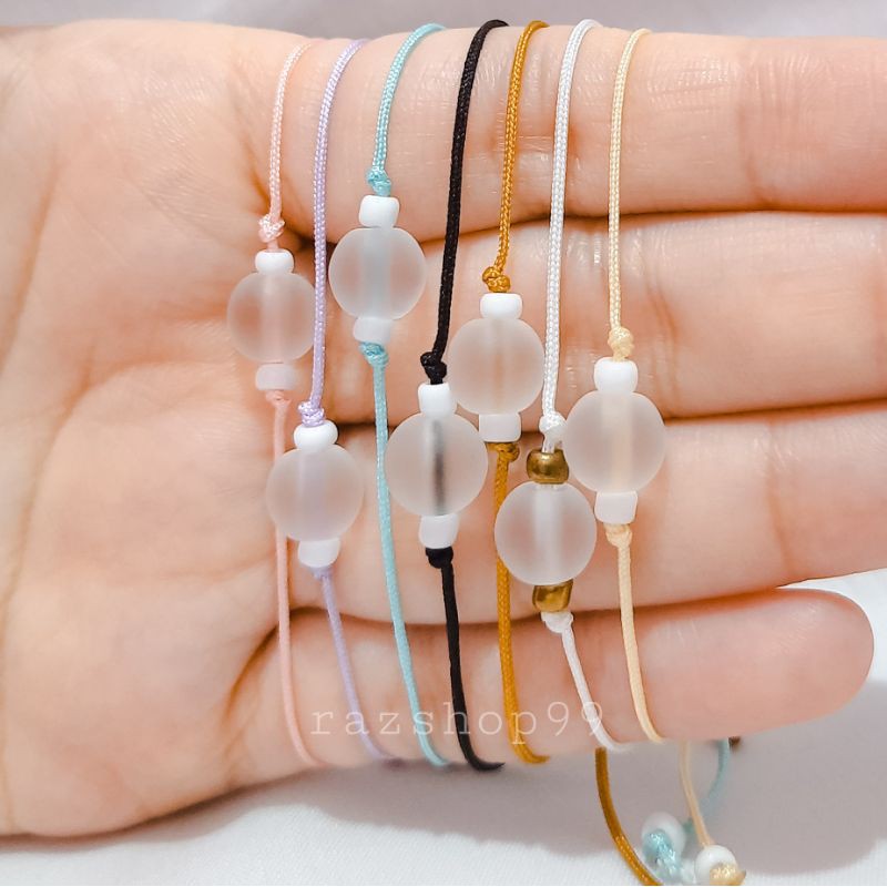 Crystal Bracelet ( gelang tali/ gelang handmade/ gelang simple/ gelang minimalis/ gelang wanita )-1