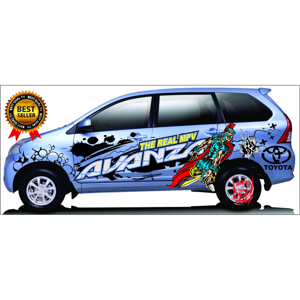 STIKER MOBIL  STIKER DEKAL DECAL BODI MPOBIL AVANZA XENIA AYLA AGYA BRIO KEREN