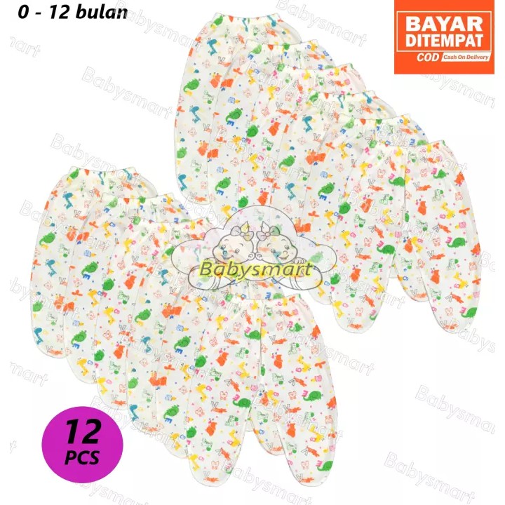 Babysmart - MELODY ... 12 pcs Celana Panjang Buntu Bayi /Celana rumah/anak laki-laki/anak perempuan