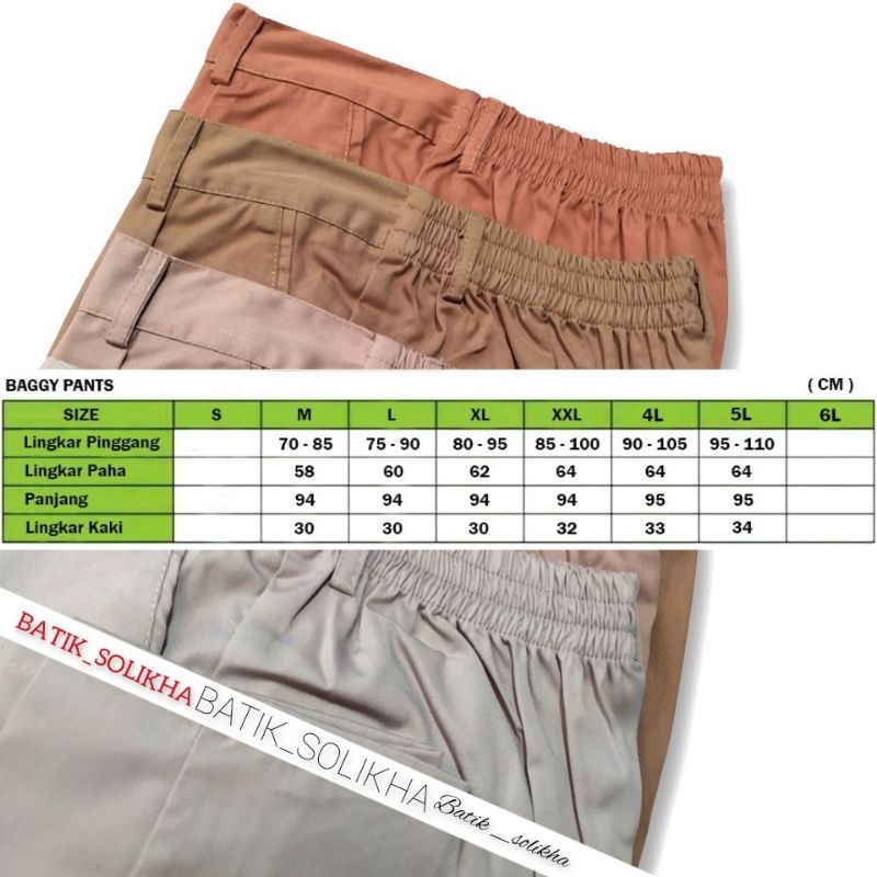 PROMO! Bisa COD READY BAGGY PANTS AMERICAN DRILL IMPOR MOSS LIGHT GREY