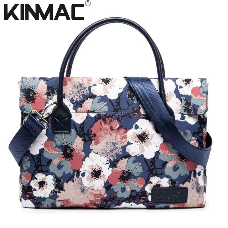 Premium KINMAC Waterproof Flora ABSTRACT  tas Laptop Wanita Selempang jinjing 13 14 15 15.6 inch