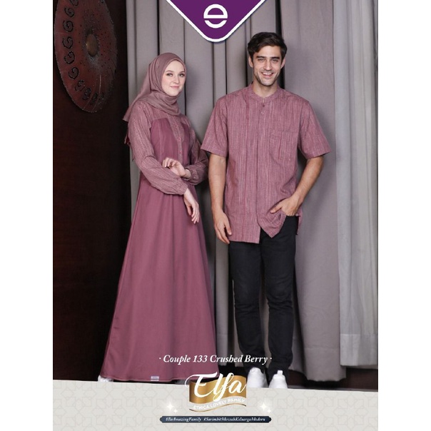 Ethica | Couple 133 Crushed Berry Sarimbit Couple