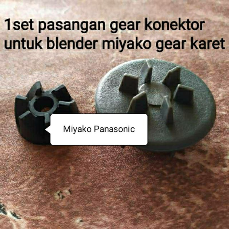 konektor Lobang Besar , conector blender 1 set gear karet gigi  blender national Panasonic Miyako